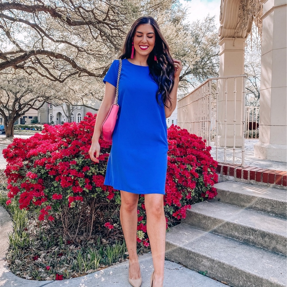 Blue Shift Dress